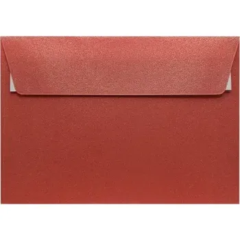 Obálka Metalická (perleťová) obálka červená C6 (114x162mm) PS