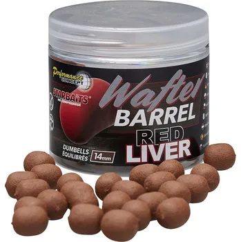 Starbaits Neutrálně Vyvážená Nástraha Red Liver Wafter Hmotnost: 70g, Průměr: 14mm