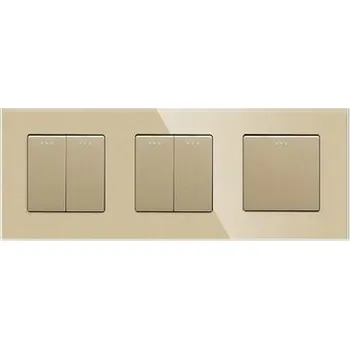 vypínač SKLENĚNÝ KLASICKÝ MECHANICKÝ SPÍNAČ SVĚTLA - TLAČÍTKOVÝ