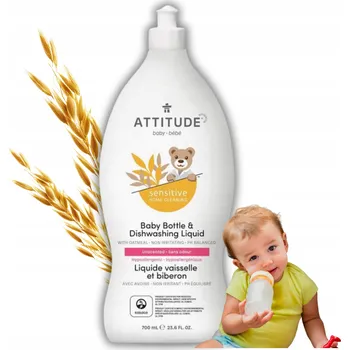 Hypoalergenní čisticí prostředek na lahve a dudlíky pro děti ATTITUDE 700 ml