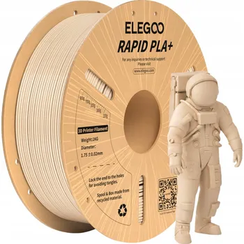 3D tisk Filament Elegoo Rapid PLA+ Béžová/Béžový 1 kg RYCHLÝ A ODOLNÝ