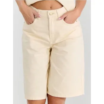 Dámské kraťasy Sinsay - Džínové bermudy - béžová - 718DB-02J - 718DB-02J-32