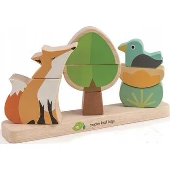 Dřevěná hračka LIŠKA magnetická dřevěná skládačka TENDER LEAF TOYS