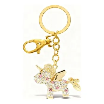 Přívěsek na klíče zlatý jednorožec