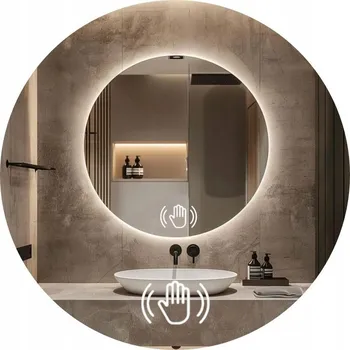Zrcadlo ZRCADLO KULATÉ LED 100cm SE SENZOROVÝM SPÍNAČEM POHYBU LED COB