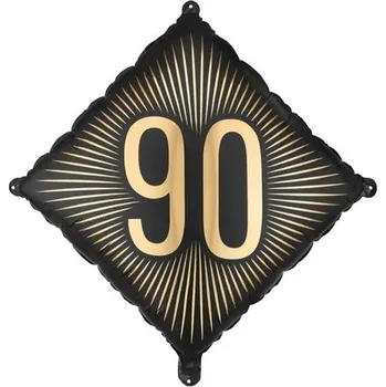 Balónek Fóliový balónek "90", 46x46 cm, mix barev