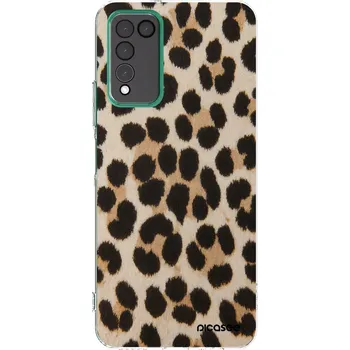 Pouzdro na mobilní telefon Picasee silikonový průhledný obal pro Honor 10X Lite - Brown Tiger