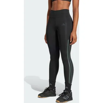 Dámské legíny ADIDAS Legíny Optime 3-Stripes Full-Length ČERNÁ