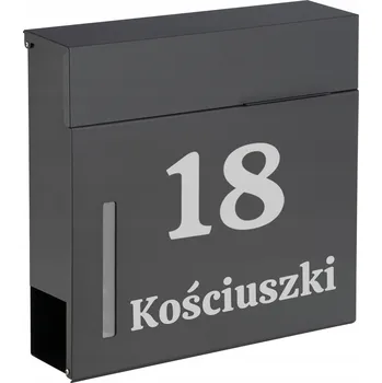 Poštovní schránka Poštovní schránka , s držákem na noviny, šedá Gockowiak