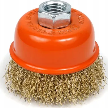 Vrták DRÁTĚNÝ KARTÁČ PRO ÚHLOVOU BRUSKU 65mm M14 - ČIŠTĚNÍ KOVU, BROUŠENÍ, ODSTRAŇOVÁNÍ RZI