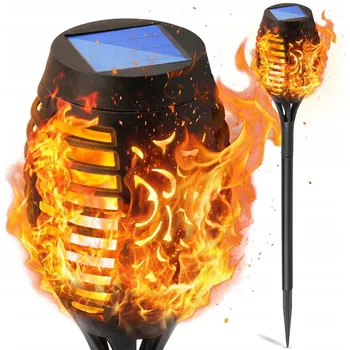 Venkovní osvětlení Solární lampa zapichovací Lumiled černá 51 cm 1 ks