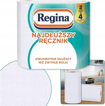 Utěrka Papírové utěrky Regina, balení 2 ks, bílé