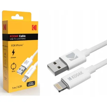 Datový kabel Kabel Kodak USB - Apple Lightning 1 m bílý
