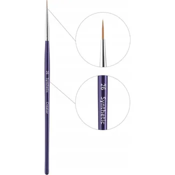 Kosmetický štětec Štěteček na obočí Creator Synthetic č. 26 tenký, fialová rukojeť