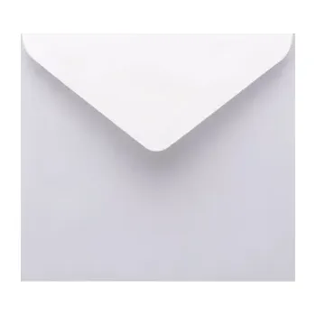 Obálka Metalická (perleťová) obálka bílá 155x155mm