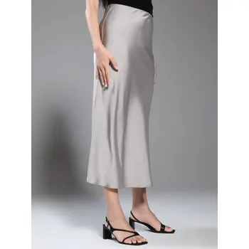 Dámská móda Sinsay - Midi sukně - šedá - 7186F-09X - 7186F-09X-XL-1