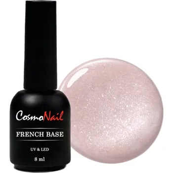 Přípravek na nehty COSMONAIL French Base Glitter 025 - Rose Gold Glitter, 8 ml