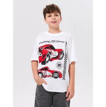 Chlapecké oblečení Sinsay - Tričko s závodním motivem Cars - bílá - 922BR-00X - 922BR-00X-146