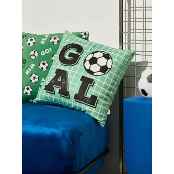 Povlak na polštářek Sinsay - Povlak na polštář s fotbalovým motivem - zelená - 953FP-07X - 953FP-07X-ONE
