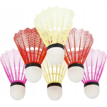 Badmintonový košíček Míčky MÍČKY barevné badmintonové pro badminton 6 Ks