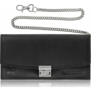 Peněženka Paolo Peruzzi peněženka z pravé kůže černá - unisex