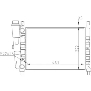 Auto-moto Chladič, chlazení motoru HART 611 829
