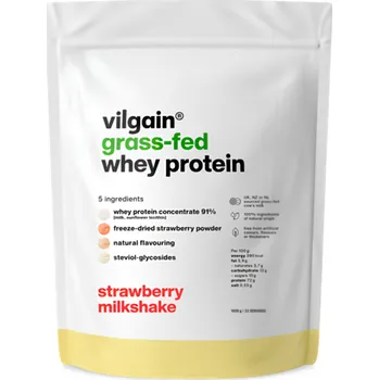 Protein Vilgain Grass-Fed Whey Protein jahodový milkshake 1kg