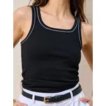 Sinsay - Bavlněný top - černá - 4056Z-99X - 4056Z-99X-XXS