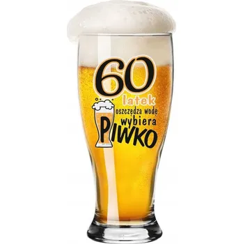 Sklenice Dárek na 60 Urodziny pro chlapa sklenice na pivo - Pivní Sklenice Pokal