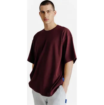 Pánské oblečení DECATHLON Pánské oversize tričko Elementals L FIALOVÁ