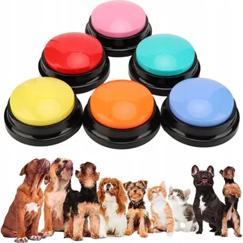 Hračka pro psa 6X MLUVÍCÍ TLAČÍTKA PRO PSY NAHRÁVACÍ ZVUK EDUKAČNÍ HRAČKA PRO PSA