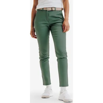 Dámské kalhoty INESIS Dámské golfové bavlněné kalhoty MW500 L ZELENÁ