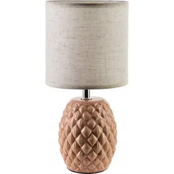 Lampička Stolní lampa LETI, keramická, lososová, 10x14x28,5 cm