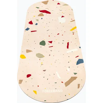 podložka na cvičení Podložka na jógu FORCEBAND Mineral microfiber + eco rubber 5 mm mineral