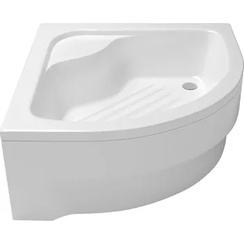 Sprchová vanička HLUBOKÁ SPRCHOVÁ VANIČKA S OBESTAVBOU 80X80X23 PŮLKRUHOVÁ, SIFON LAMINART AKRYLÁTOVÁ