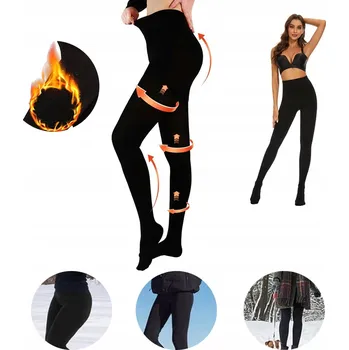 Dámské punčochy PUNČOCHÁČE ZATEPLENÉ DÁMSKÉ ZIMNÍ S KOŽÍŠKEM TEPLÉ TERMO M