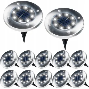 Venkovní osvětlení Solární lampa Vilde , stříbrná, 13,5 cm, 12 ks