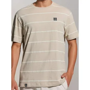 Sinsay - Pruhované tričko - béžová - 7338F-80X - 7338F-80X-XS