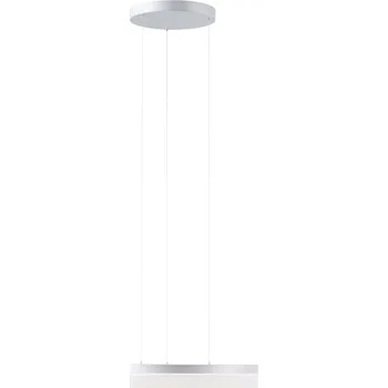 OSMONT AUR67942 AURA LE9 závěsné skleněné svítidlo stříbrná / bílá IP40 4000 K 35W LED DALI