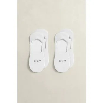 Pánské oblečení PONOŽKY GANT INVISIBLE SOCKS 2-PACK WHITE