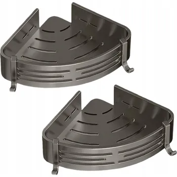 Koupelnový nábytek 2X ROHOVÁ POLICE DO KOUPELNY ZÁVĚSNÁ DO SPRCHY SADA NOVÁ