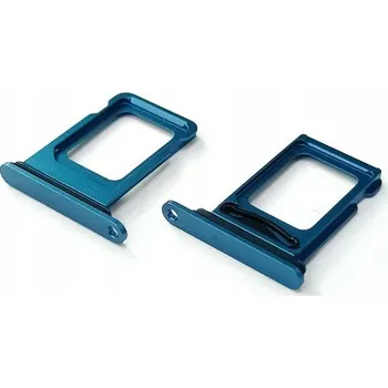 Mobilní telefon DRŽÁK ZÁSUVKA PODSTAVEC ZÁSOBNÍK SIM KARET DUAL SIM IPHONE 13 MODRÝ