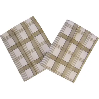 Utěrka SVITAP sleep well Utěrky Extra savé 50x70 Káro hnědé, 3 ks