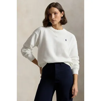 Dámská mikina Mikina Polo Ralph Lauren ISLAND FLC, L, bílá, 00X