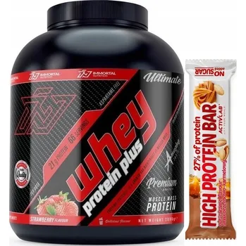 Protein Protein Immortal Nutrition s příchutí jahody, prášek 2000 g