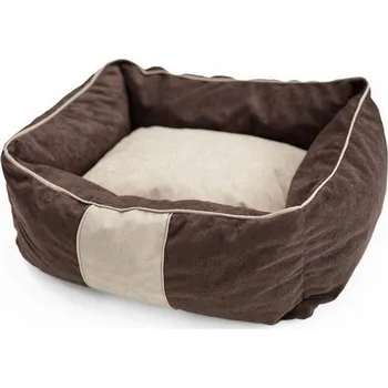 Pelíšek pro psa Hnědo-béžové pelíšek s polštářem pro psa nebo kočku Diversa Petti velikost 1
