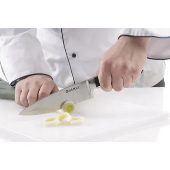Kuchyňský nůž PROFESIONÁLNÍ KUCHAŘSKÝ NŮŽ KOVANÝ Z OCELI 200MM OSTRÝ A ODOLNÝ
