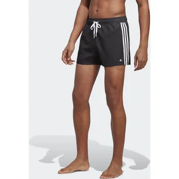 Dámské plavky ADIDAS Plavecké šortky 3-Stripes CLX Very-Short-Length BÍLÁ|ČERNÁ