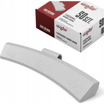 Sada na opravu pneumatiky ZINKOVÉ NAKLÁDACÍ ZÁVAŽÍ NA HLINÍKOVÉ RÁFKY ZÁVAŽÍ ALU 40G 50 KS