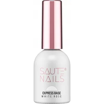 Lak na nehty Saute Nails Express Base 8ml Hybridní báze na nehty White Rose MLÉČNÁ (Mléčná)